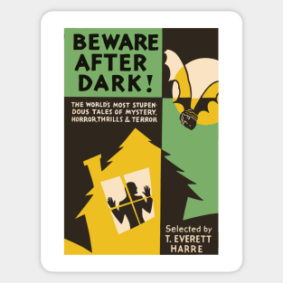 Beware After Dark Sticker